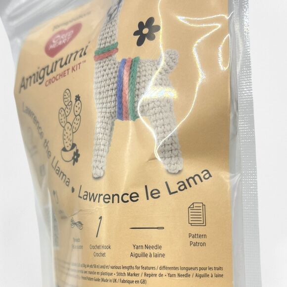 Red Heart Amigurumi Crochet Kit Lawrence Llama Stuffed Animal Toy Yarnspirations - Picture 5 of 7